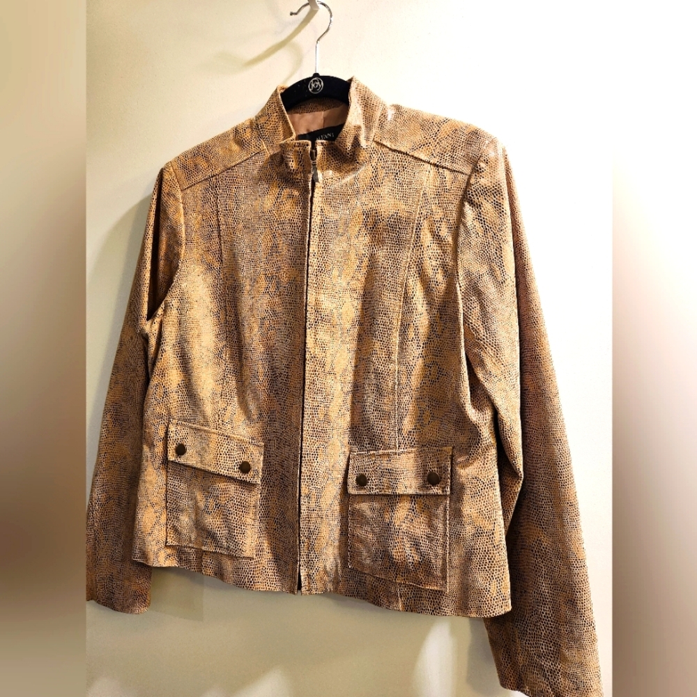 ALFANI snake print jacket size L